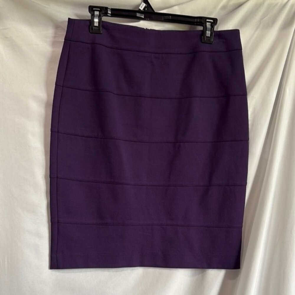 MM358 Thalian Deep Purple Pencil Skirt